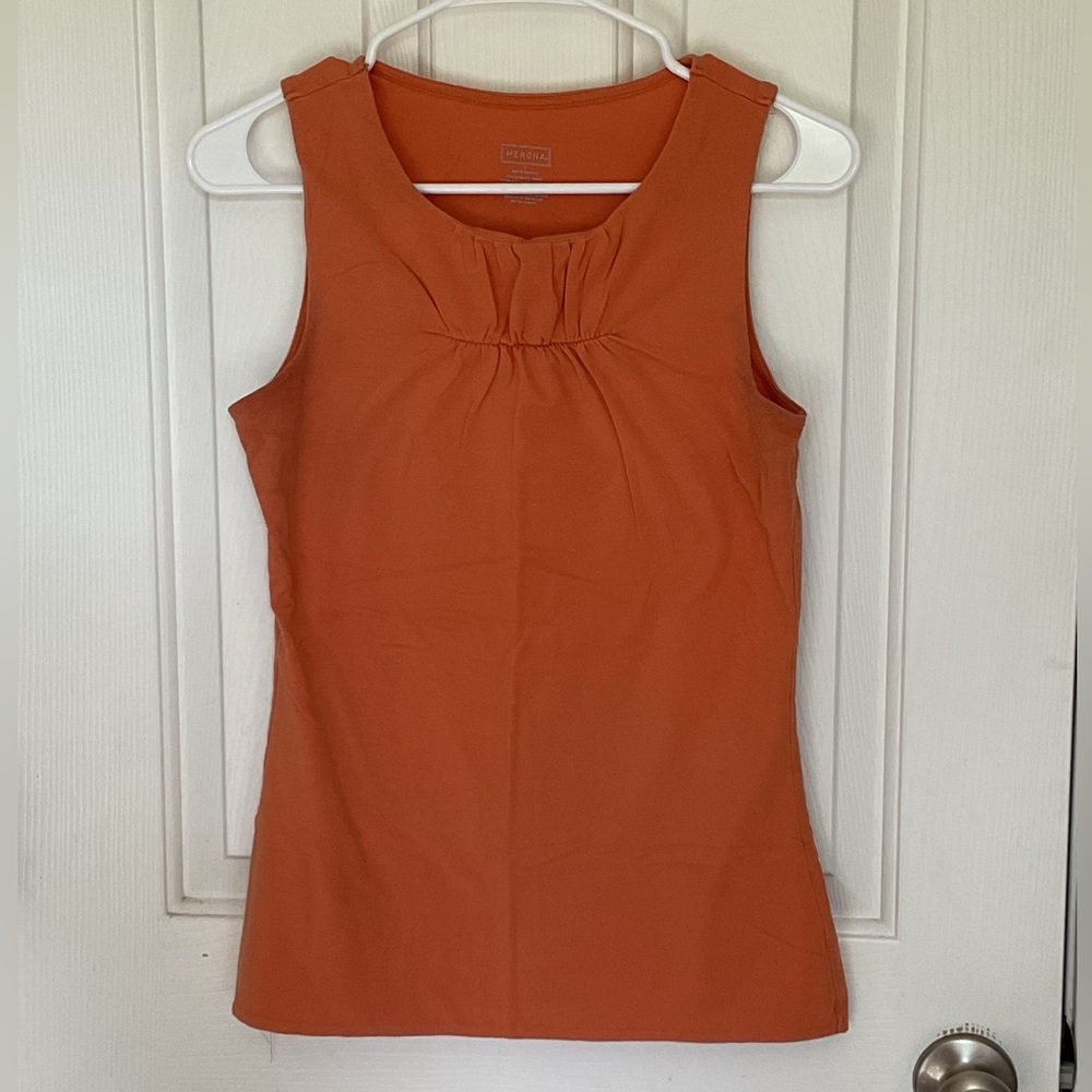 Merona Fitted Orange Tank Top